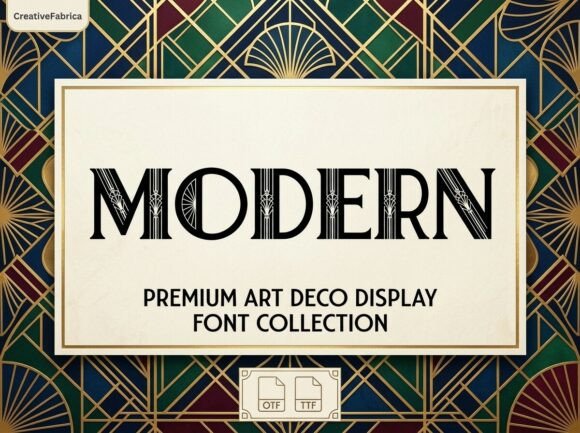Discovering the Modern Art Deco Display Typeface