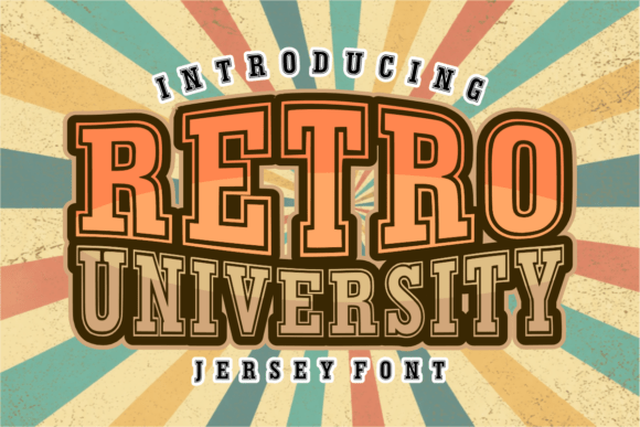 Embrace Vintage Spirit with the Retro University Typeface